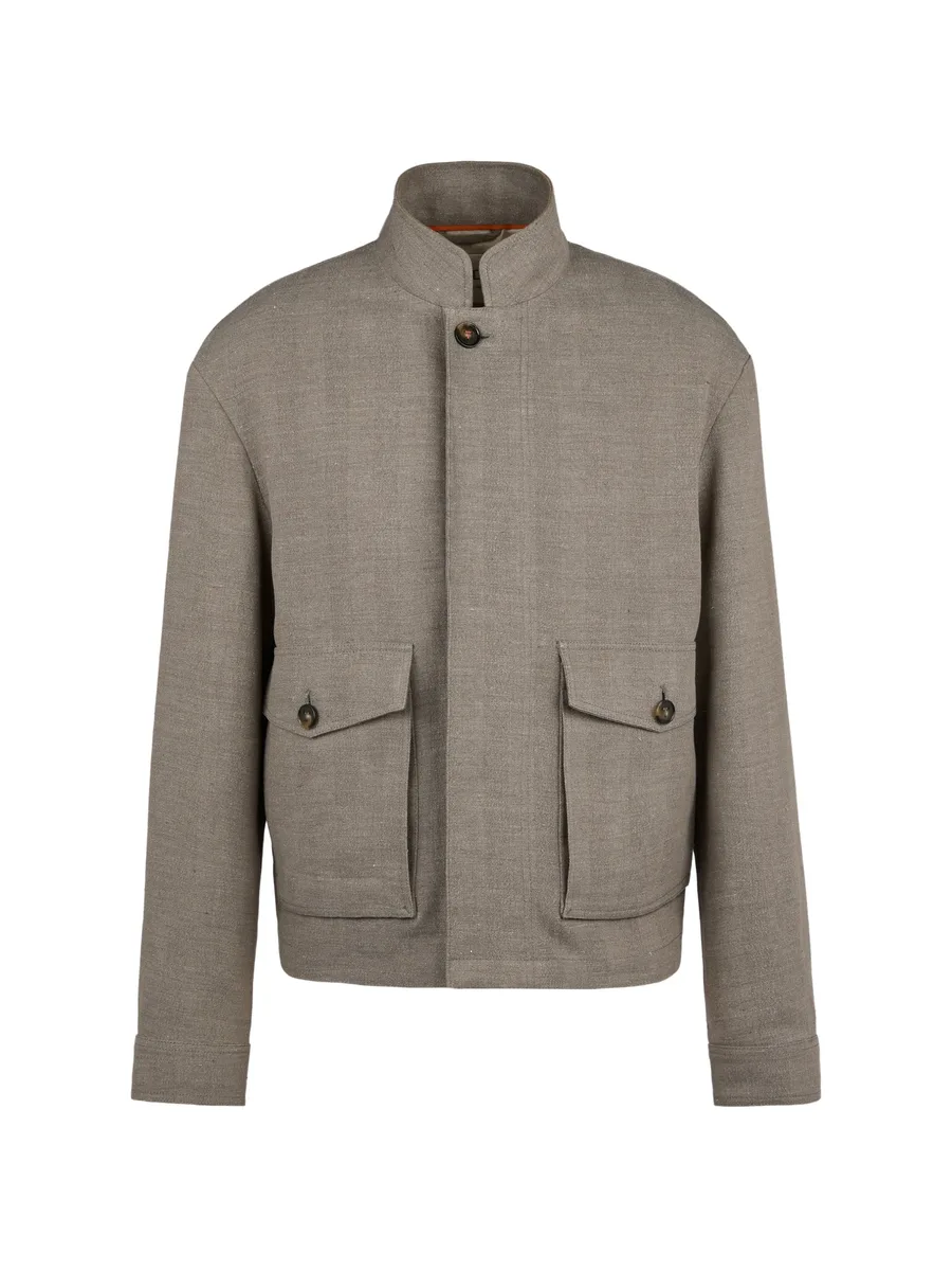maxi-pockets short jacket 2