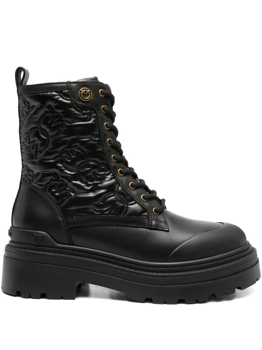 50mm quilted lace-up boots 1