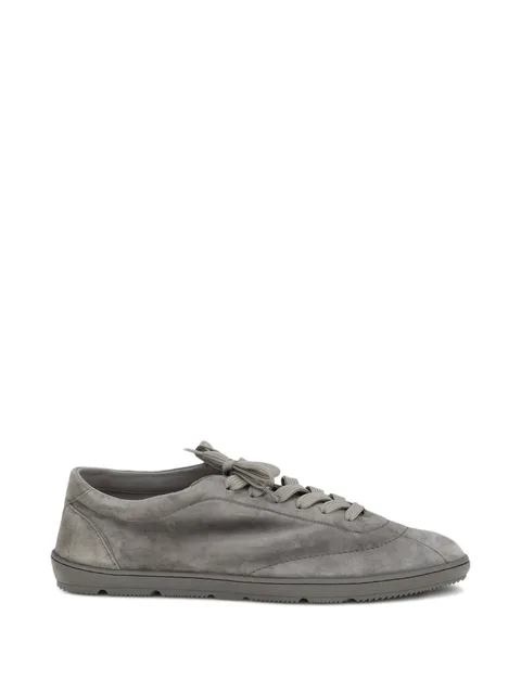 lace-up suede sneakers