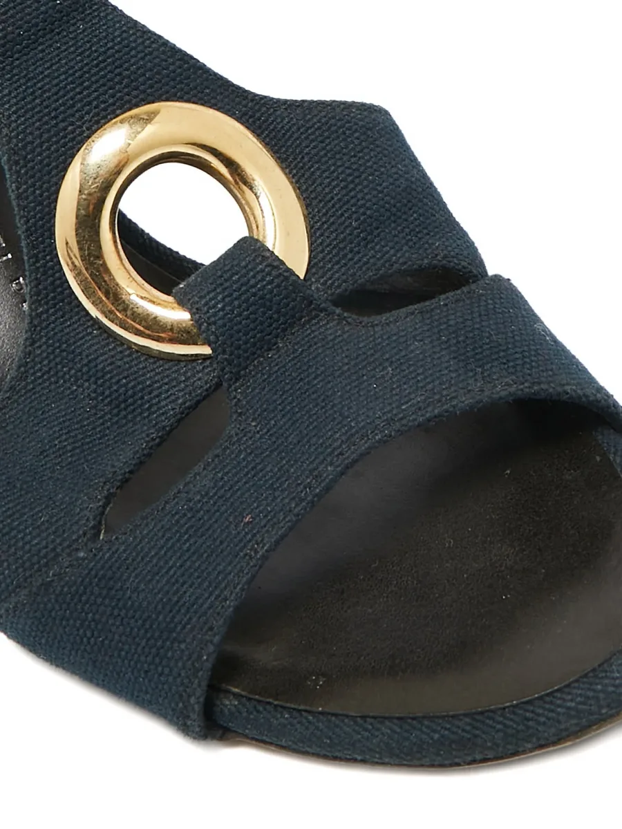 Pre-owned 90mm wedge sandals 10