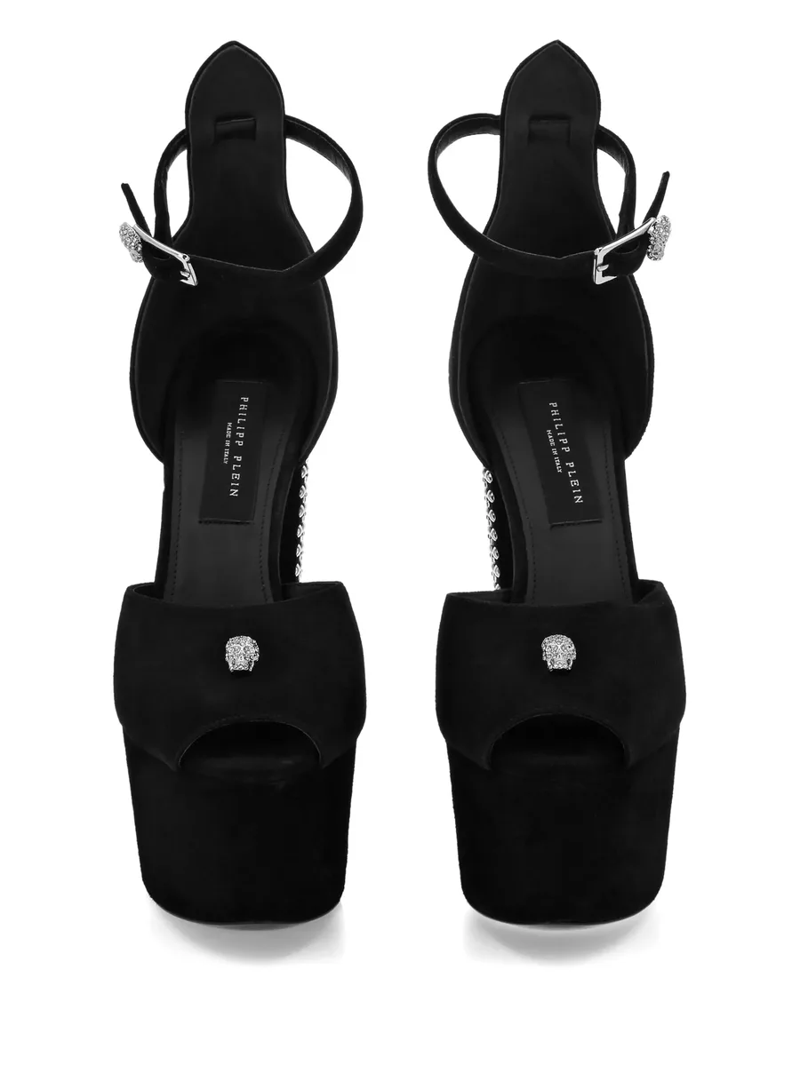 high heel platform sandals studs and strass 3
