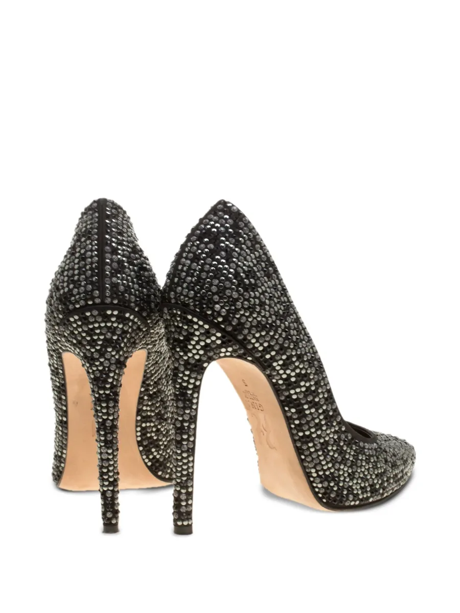 125mm crystal pointed-toe pumps 5