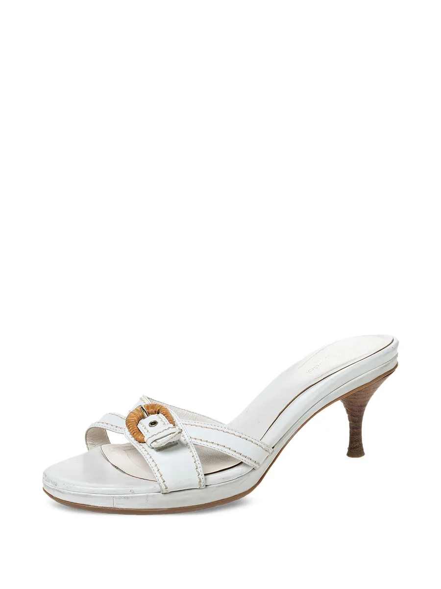 Pre-Owned 70mm leather heeled sandals 3