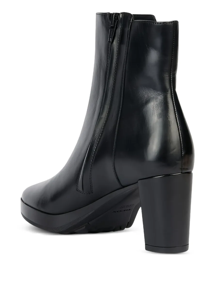 60mm Walk Pleasure zip-detail block-heel boots 6