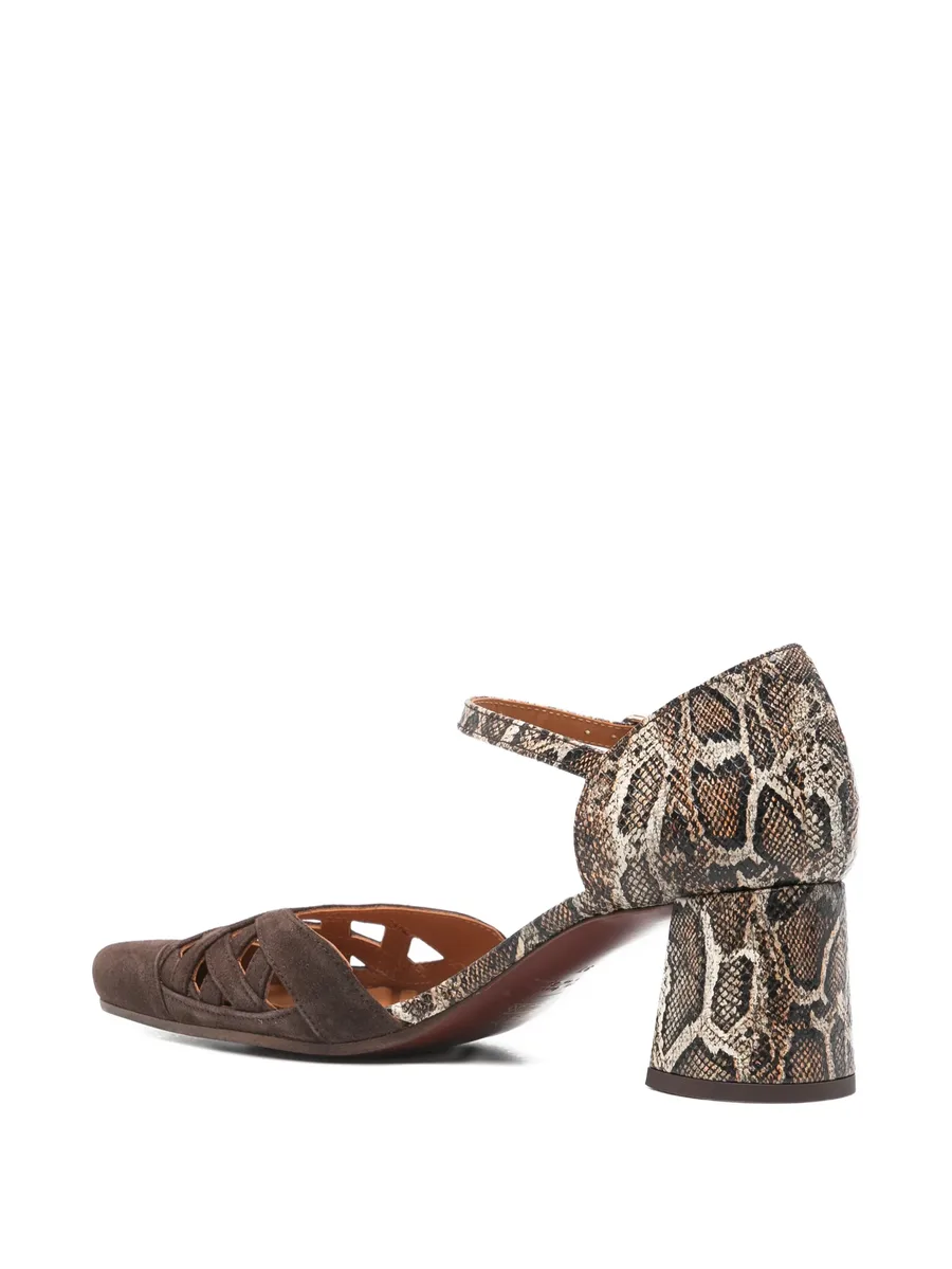 Airma snakeskin-effect heeled pumps 5