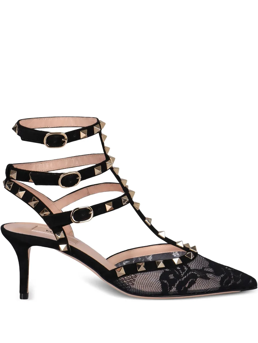 кружевные туфли Rockstud 65 с заклепками 1