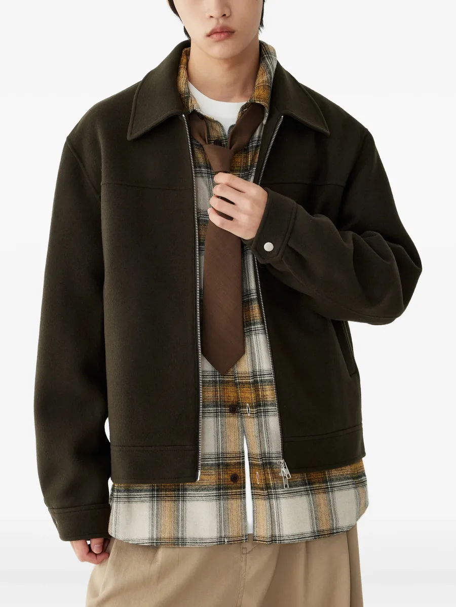 zip-up wool jacket 3