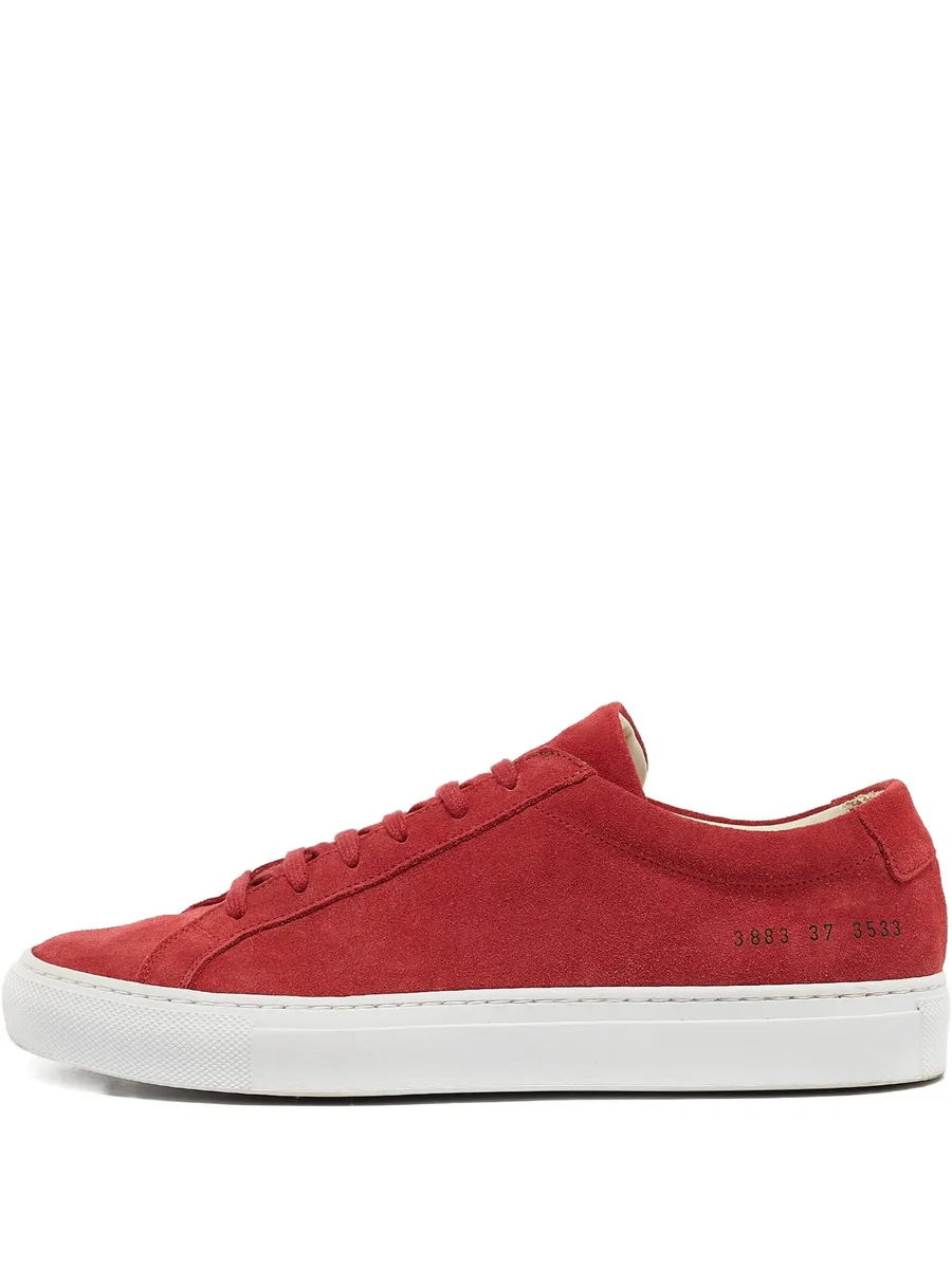 pre-owned suede sneakers 2