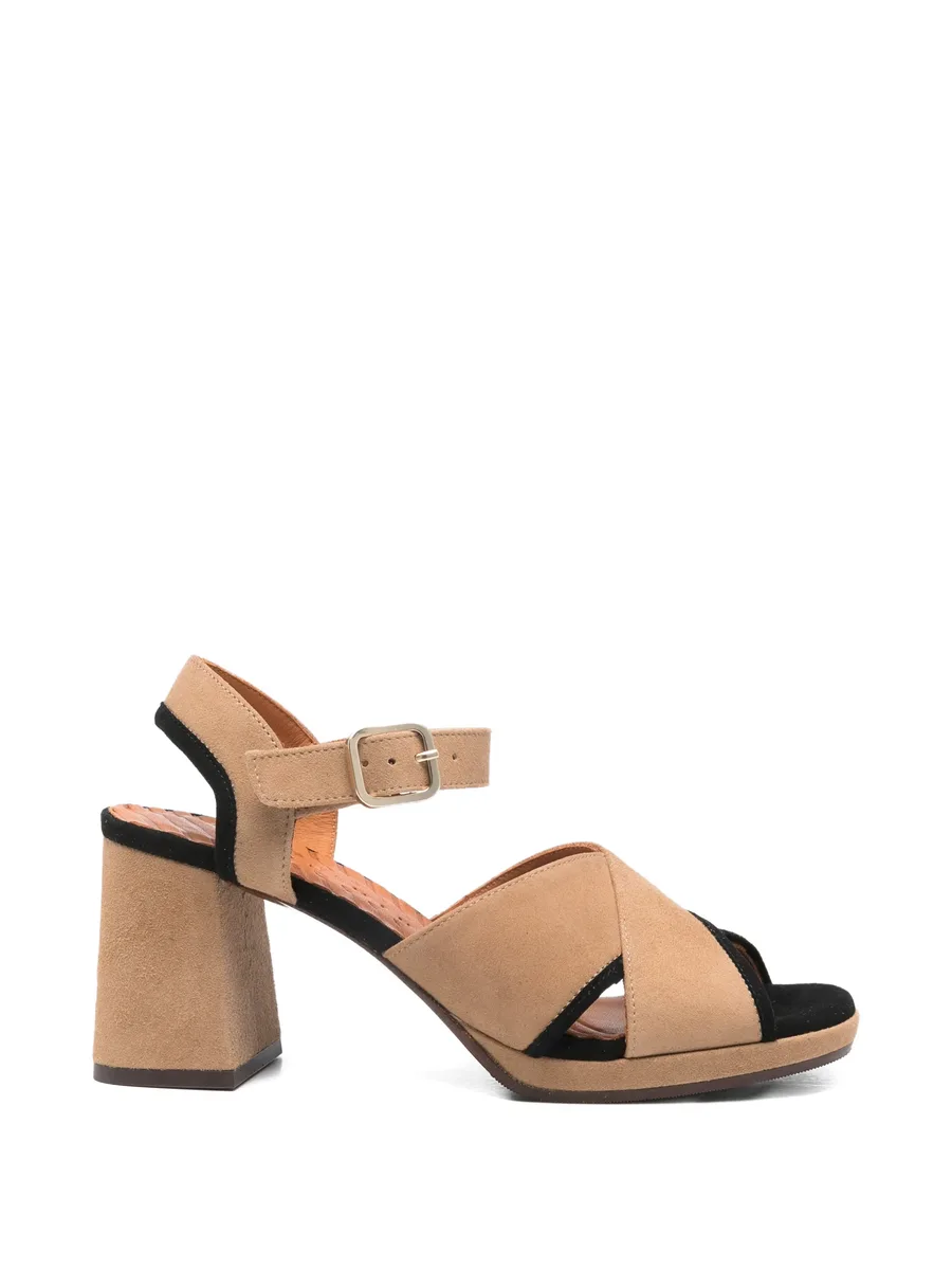 criss-cross buckle sandals 1