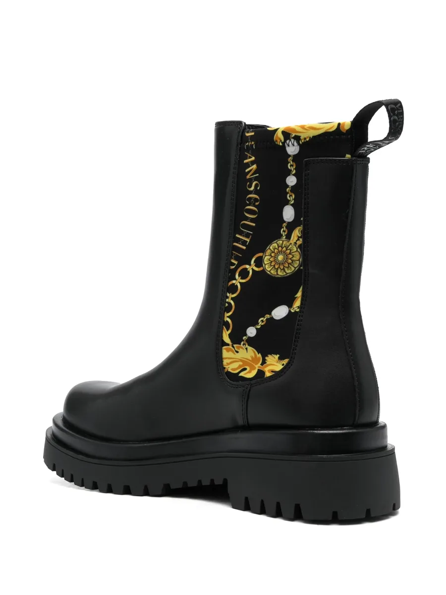 Baroque-print ankle boots 6