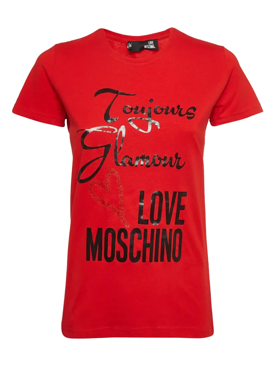 slogan-print T-shirt 1