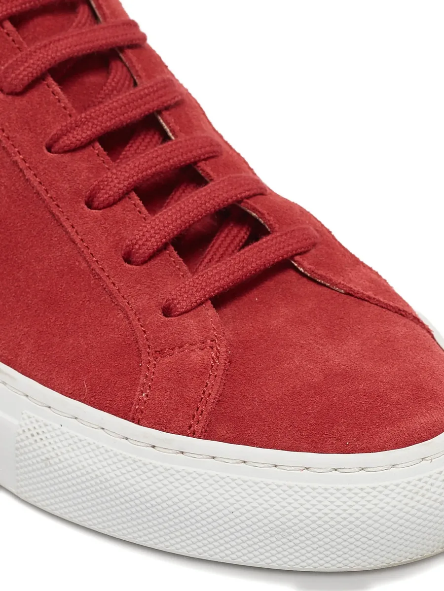 pre-owned suede sneakers 10