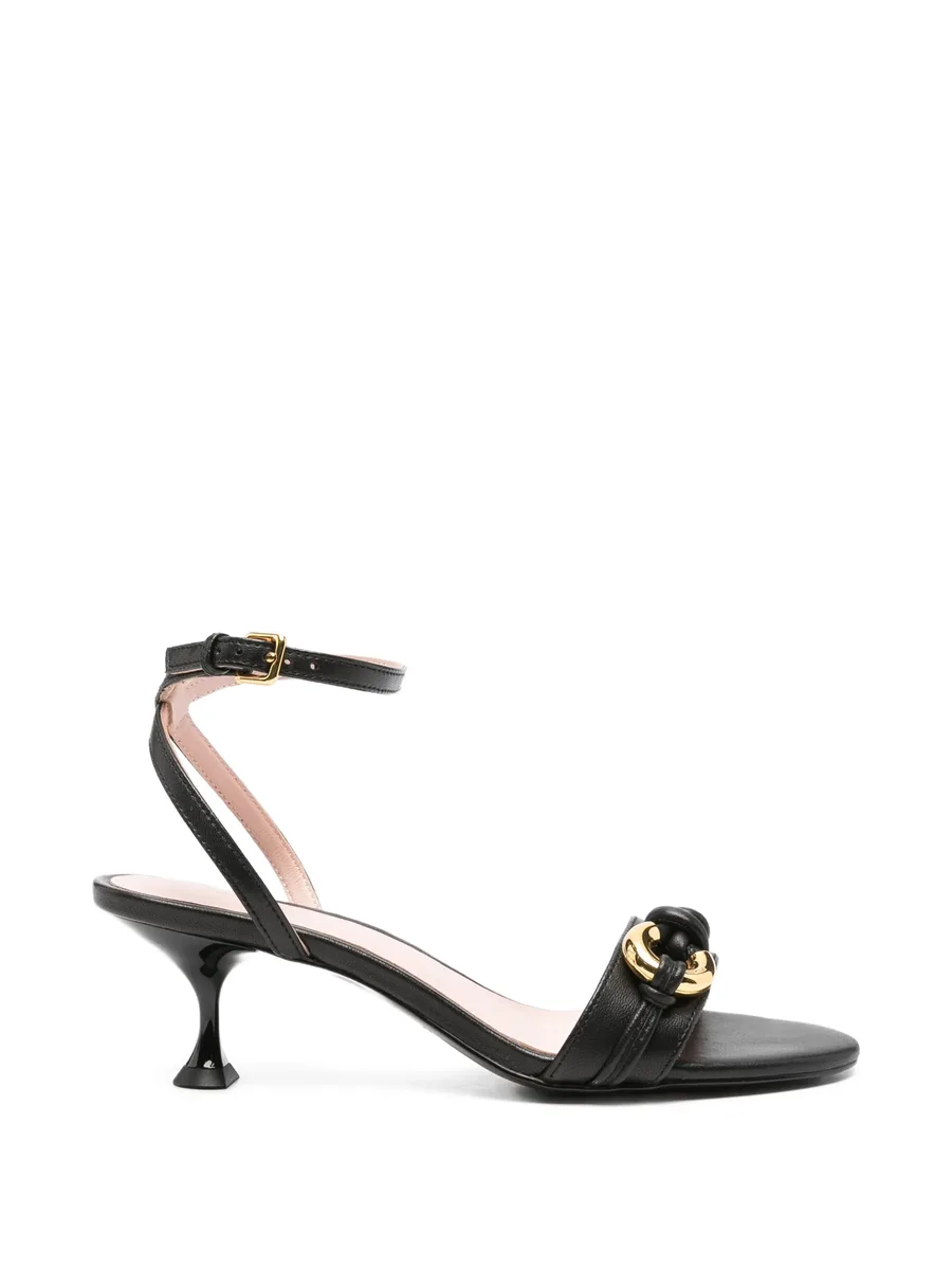 knot leather sandals 1