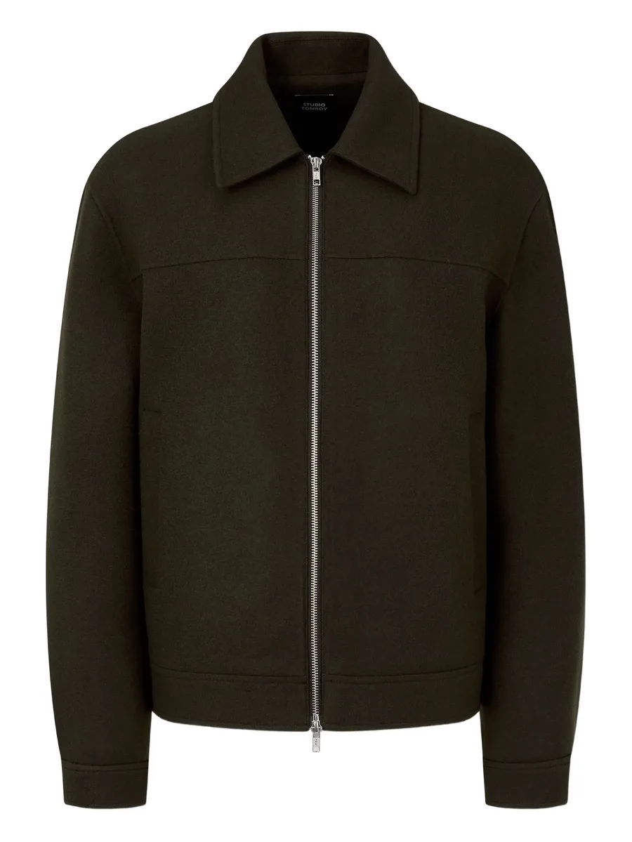 zip-up wool jacket 2