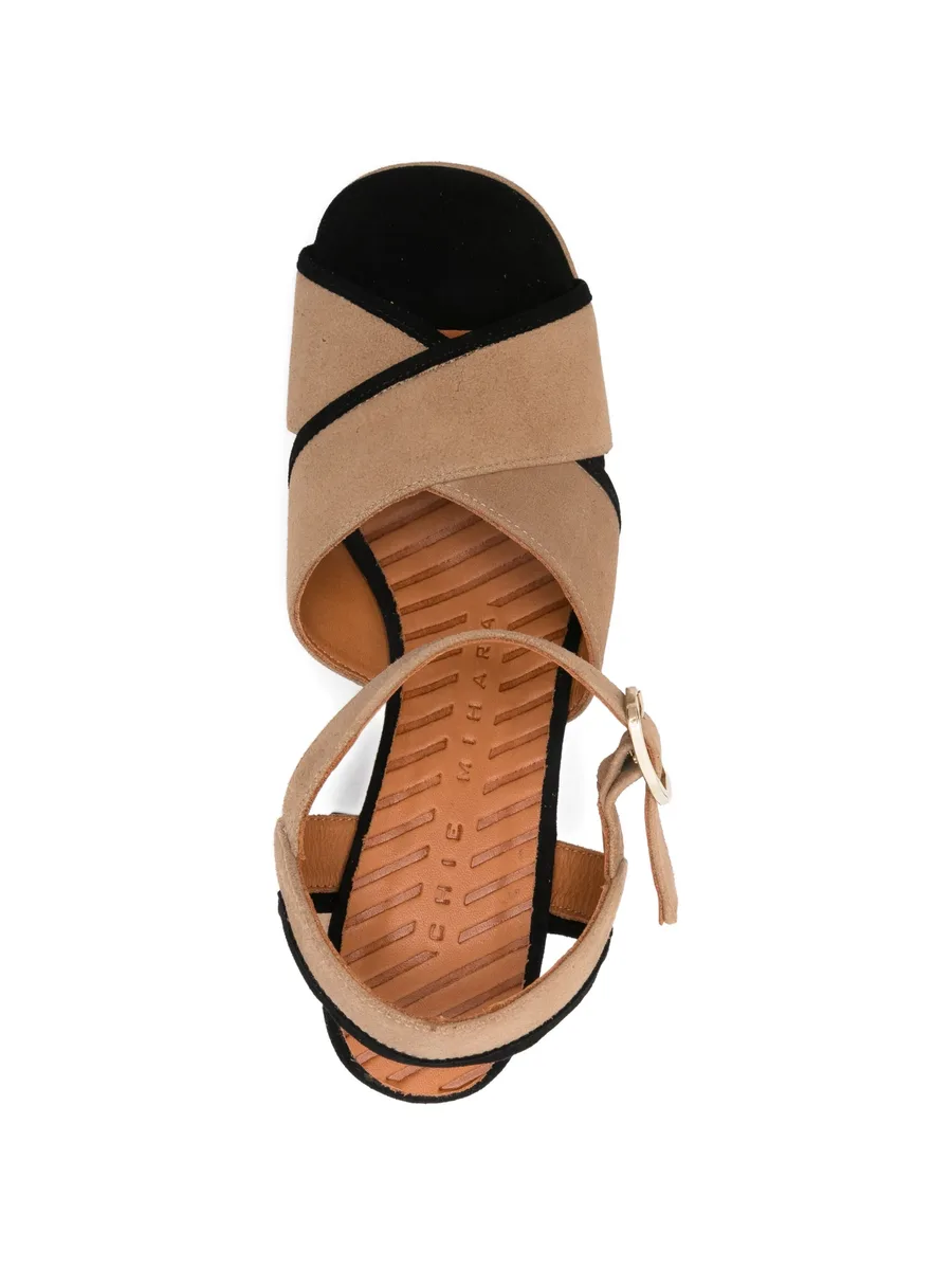 criss-cross buckle sandals 7