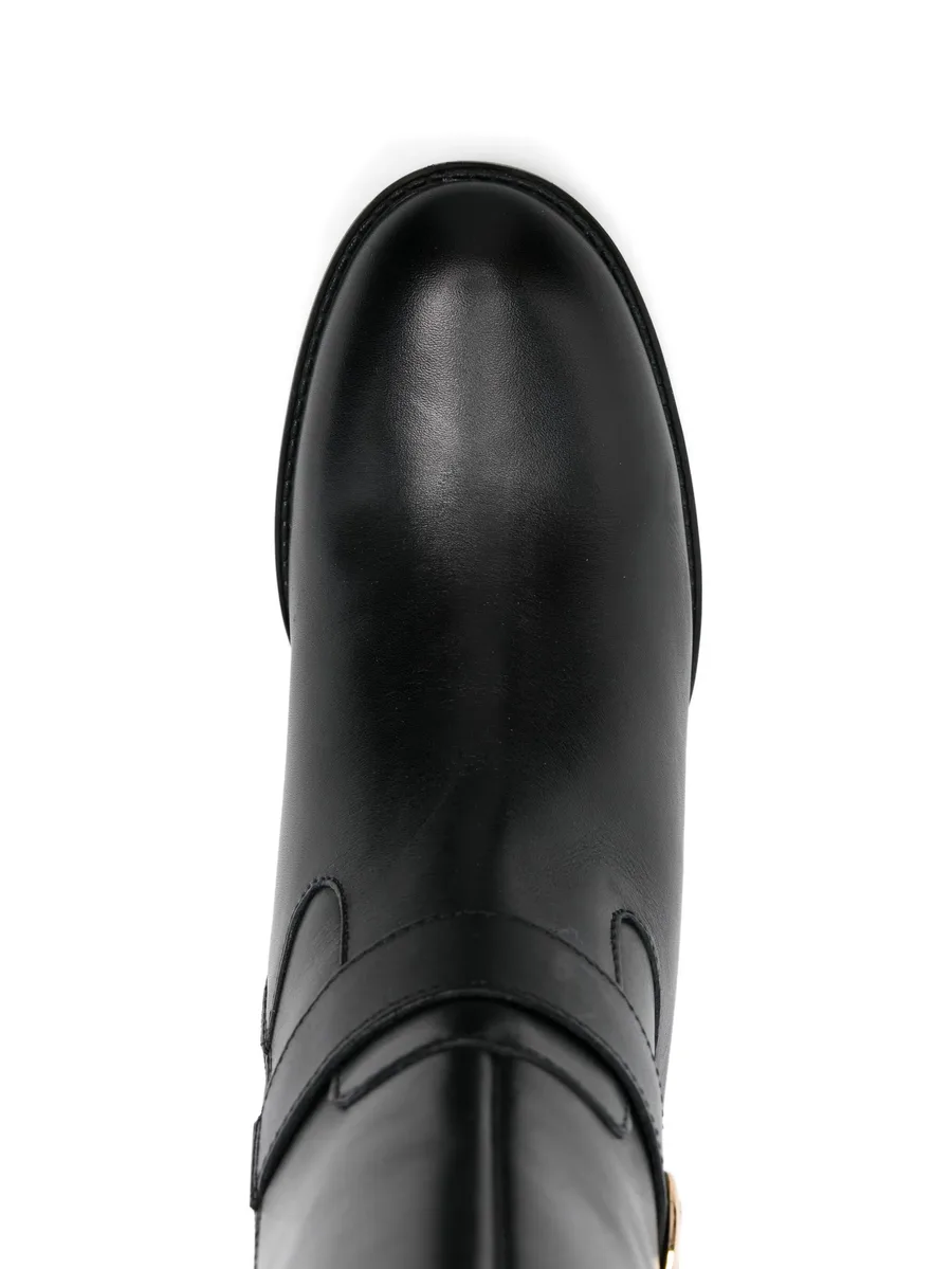 strap-detail boots 8