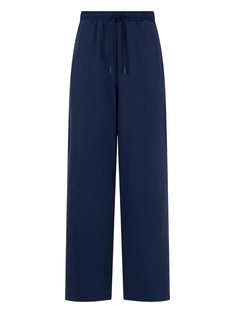 elasticated wide-leg trousers 2