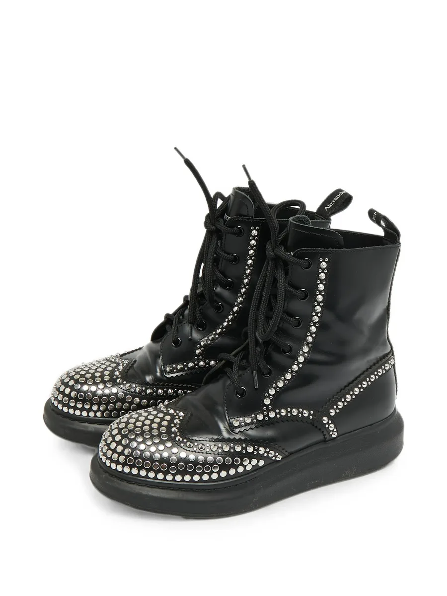 studded lace-up ankle boots 5