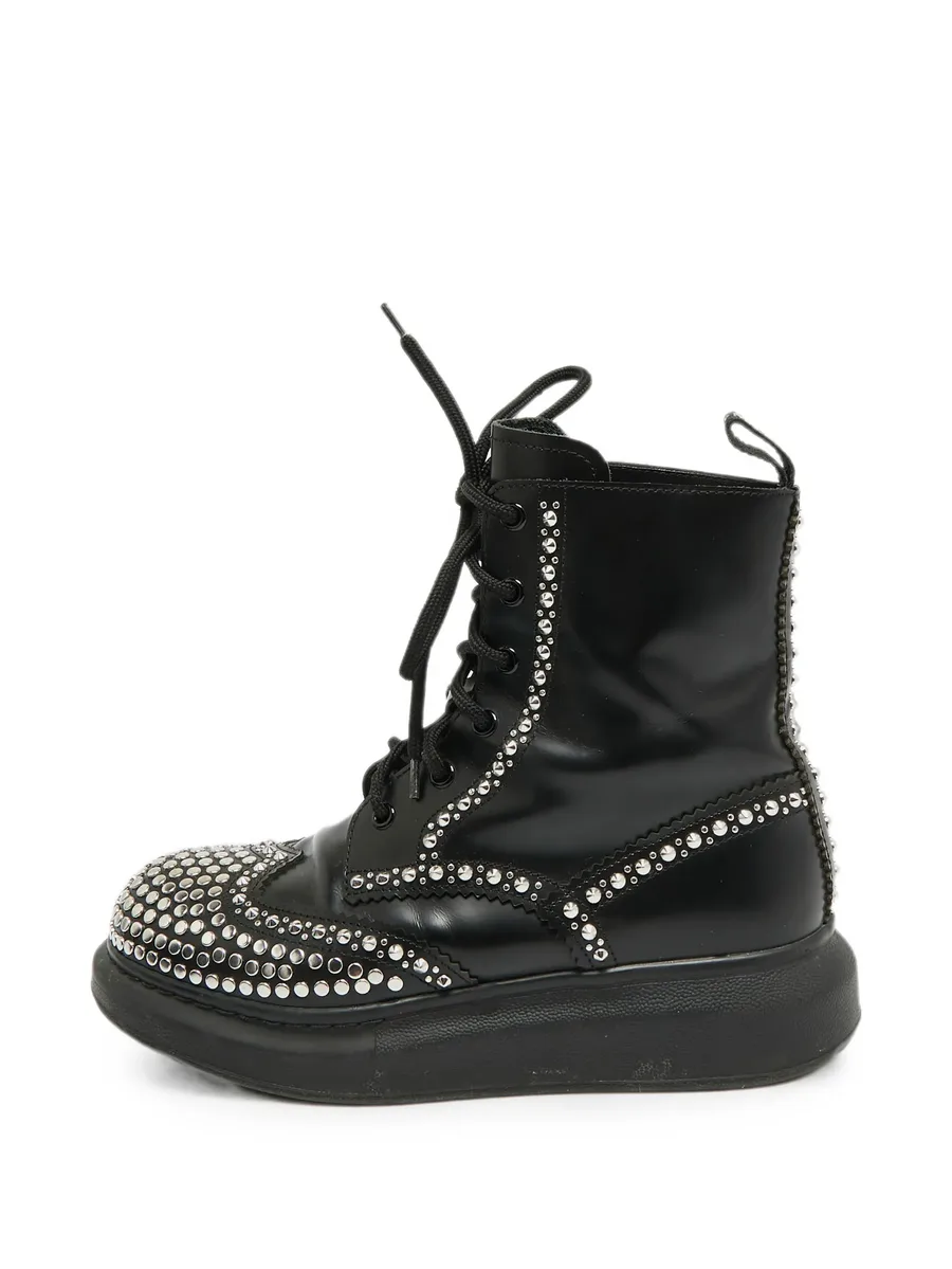 studded lace-up ankle boots 2