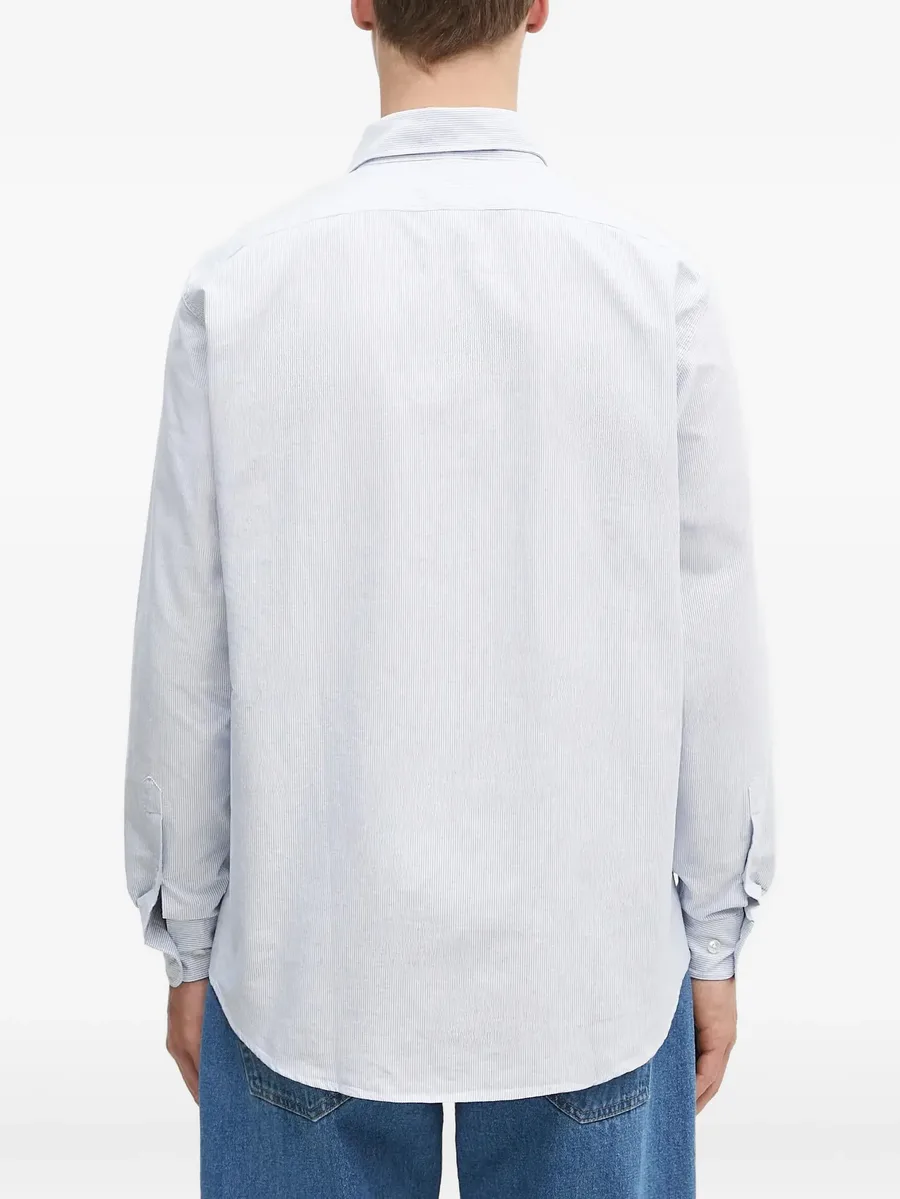 stripe-pattern shirt 7
