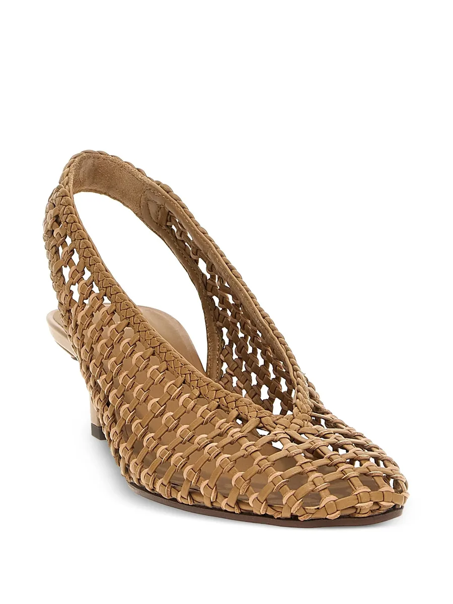 46mm woven slingback pumps 3