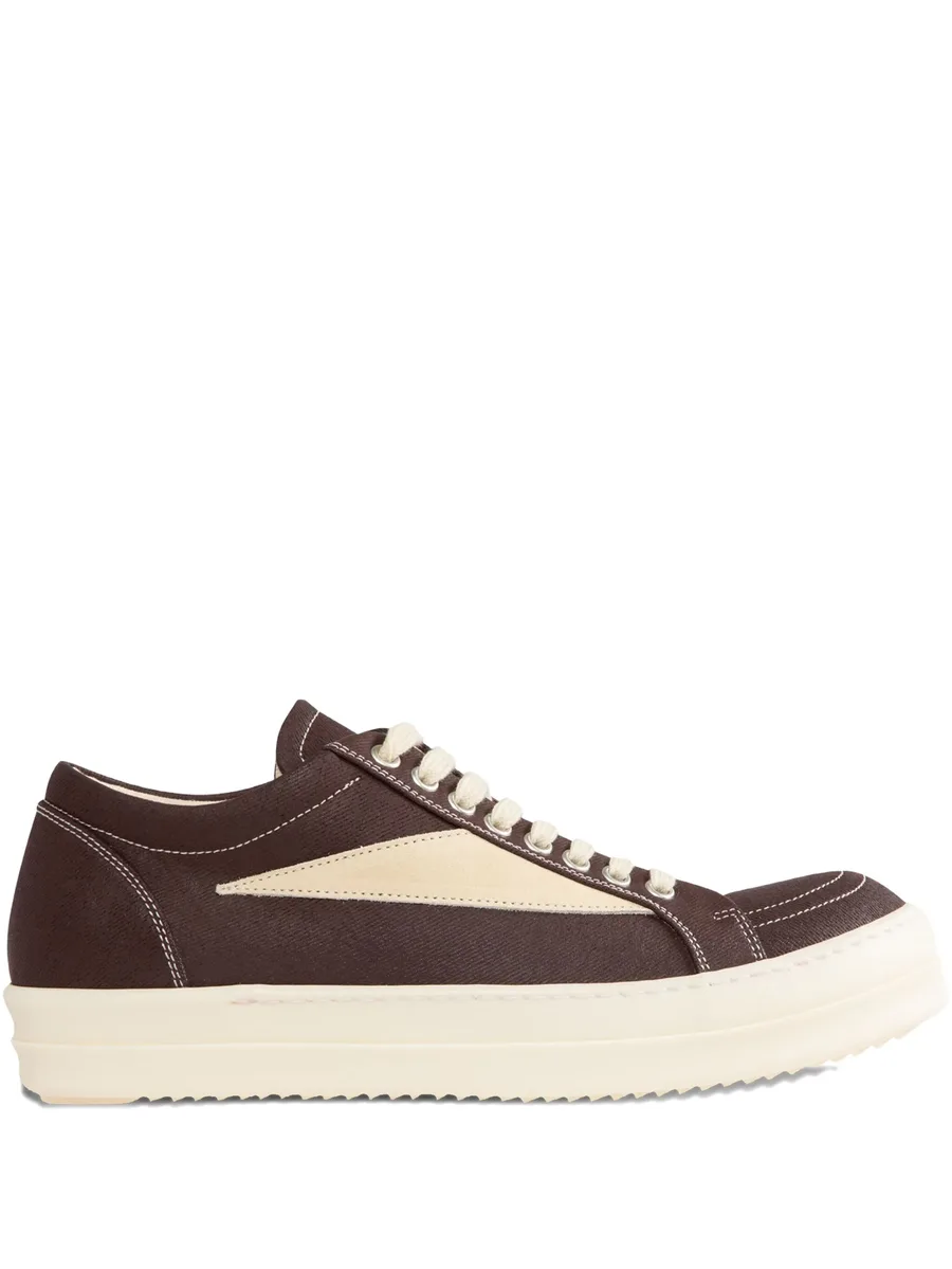 panelled lace-up sneakers 1