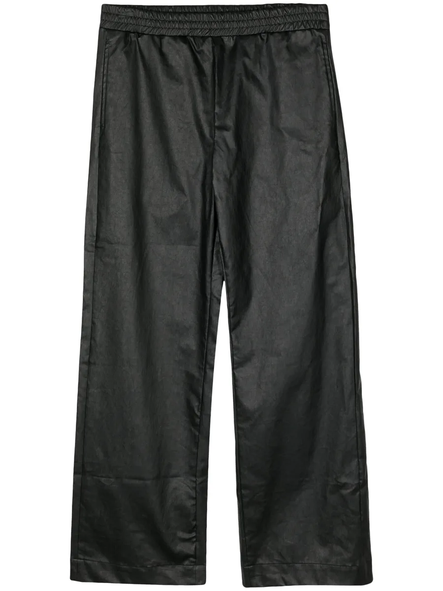 graphic-print elasticated-waist trousers 1