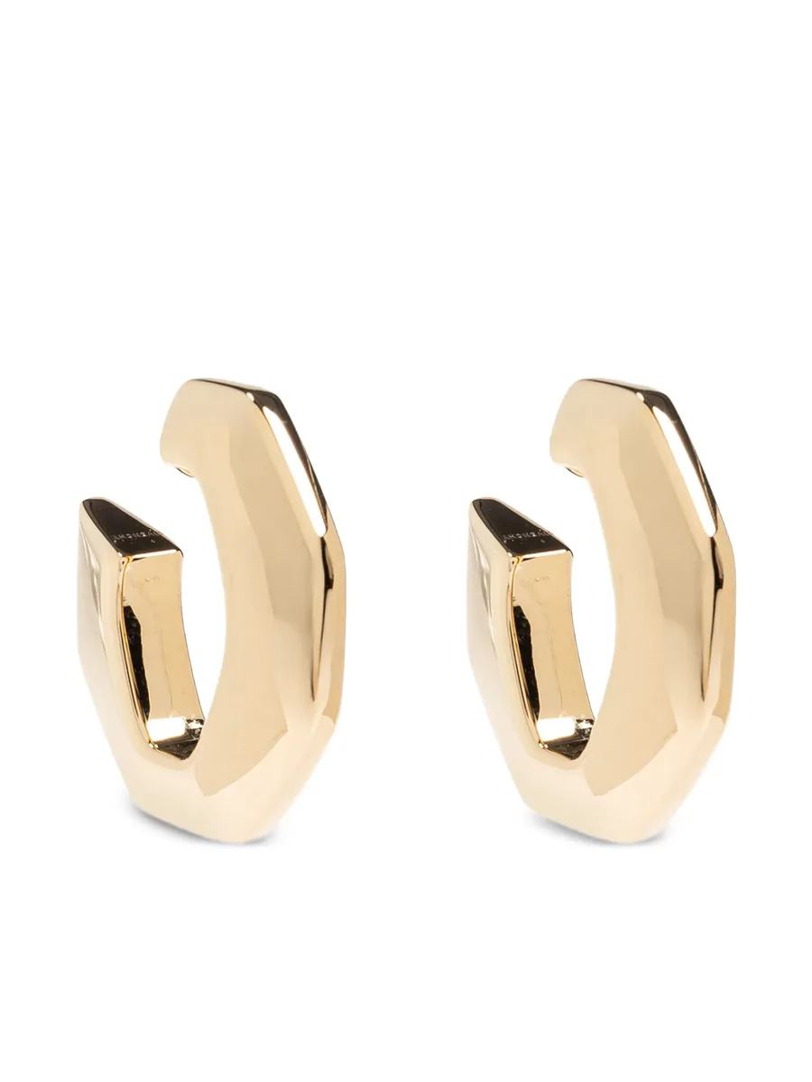 геометричные серьги-кольца 2