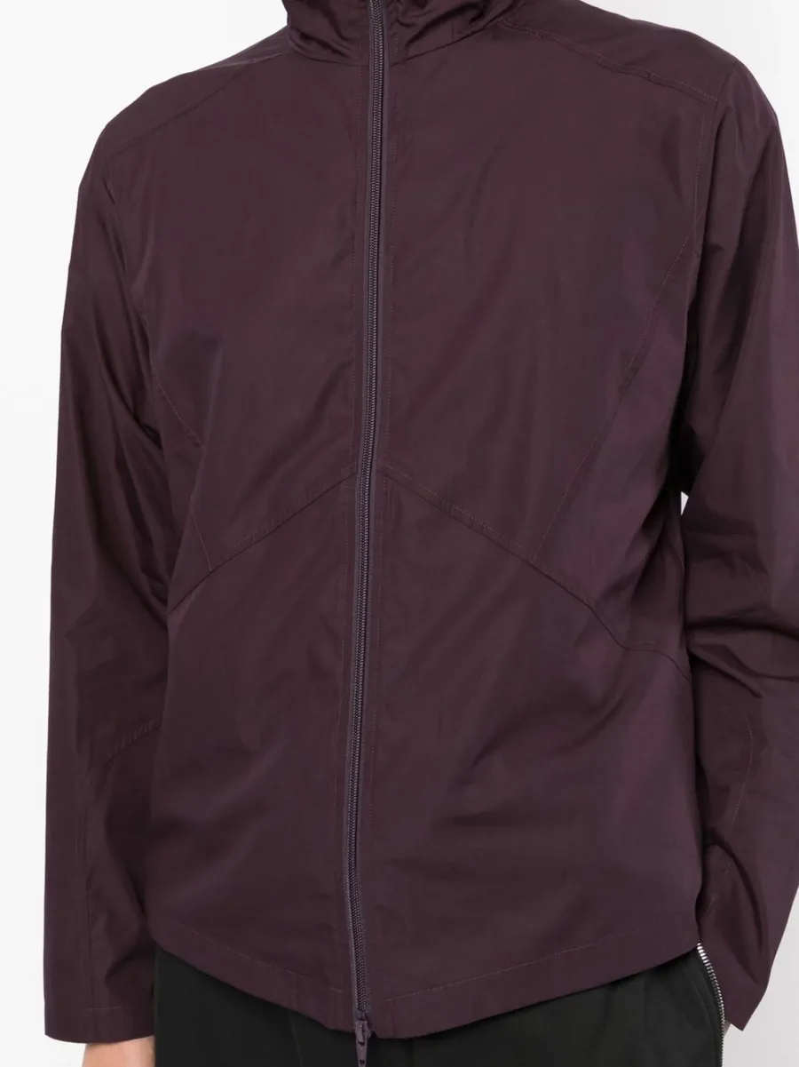zipped-up stand-up neck jacket 9