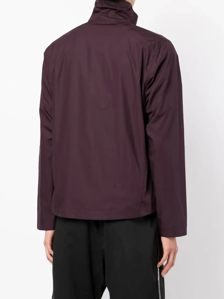 zipped-up stand-up neck jacket 8