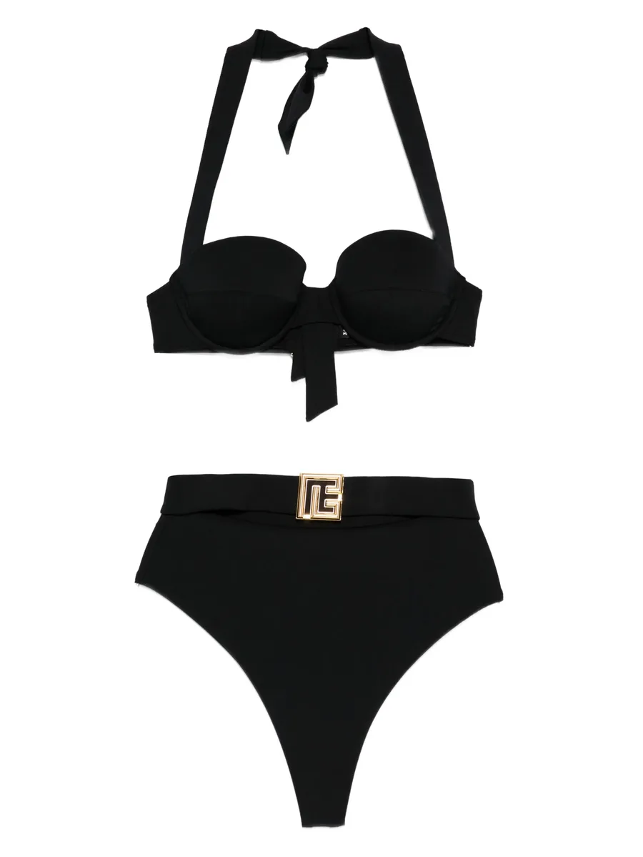halterneck belted bikini 1