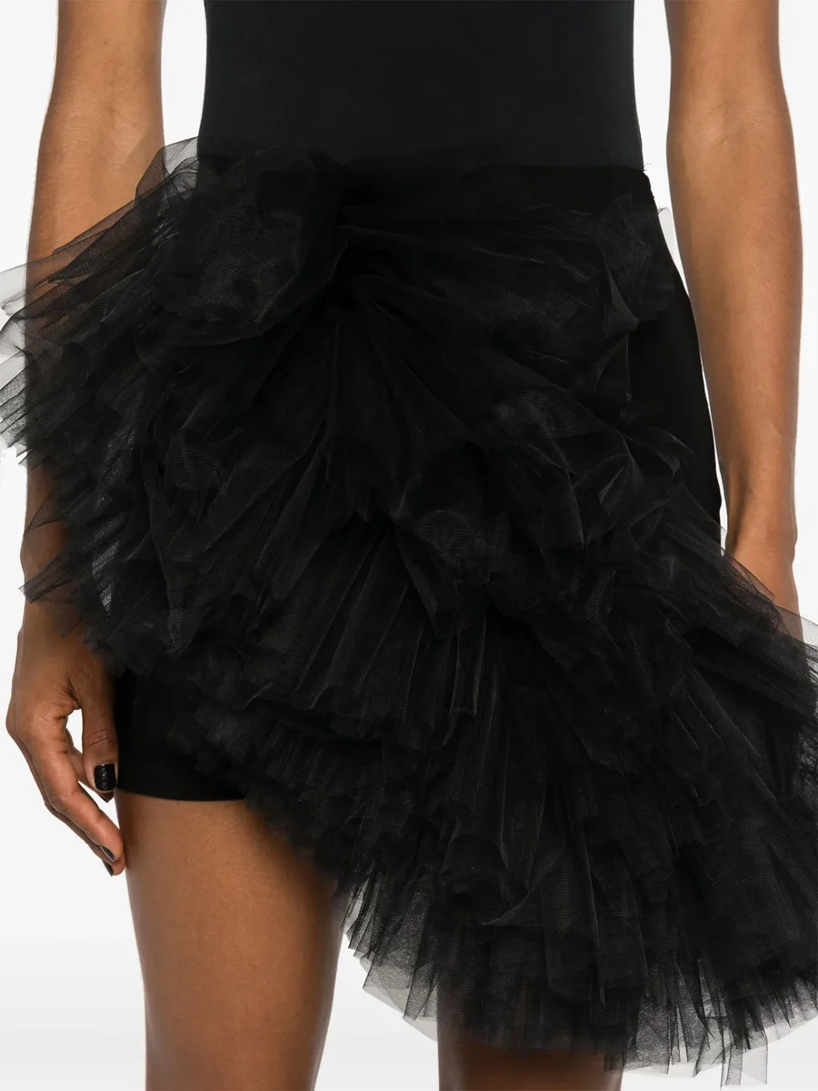 x Lia Aram tulle-insert mini skirt 10