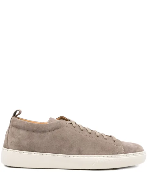 suede lace-up sneakers
