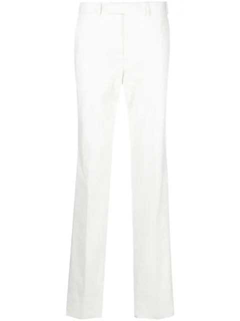 mid-rise straight-leg trousers