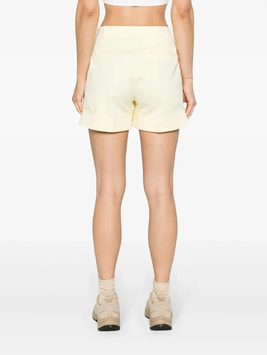 pleated twill shorts 8