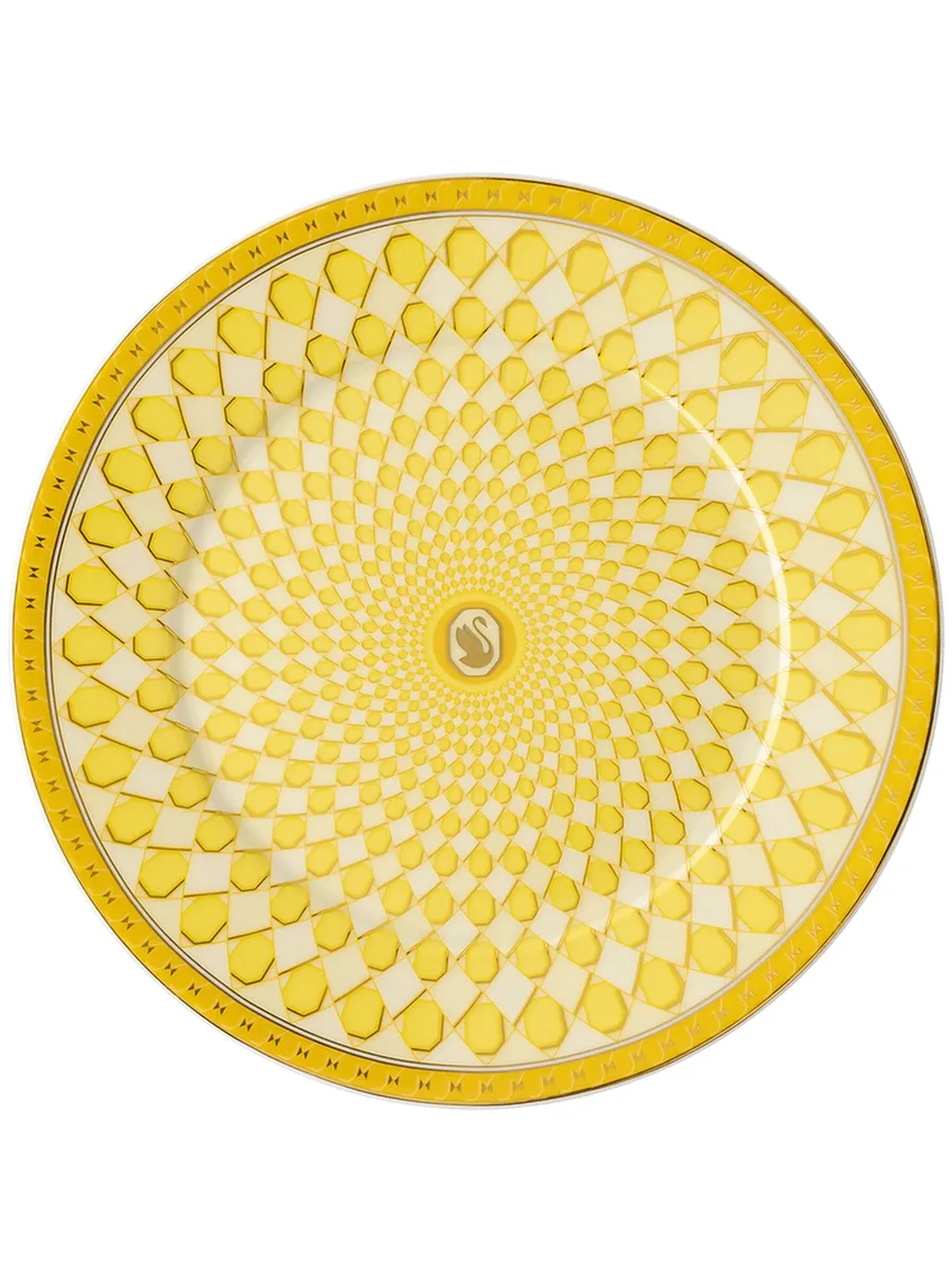 тарелка Signum Jonquil с геометричным узором из коллаборации с Swarovski (18.1 см) 1