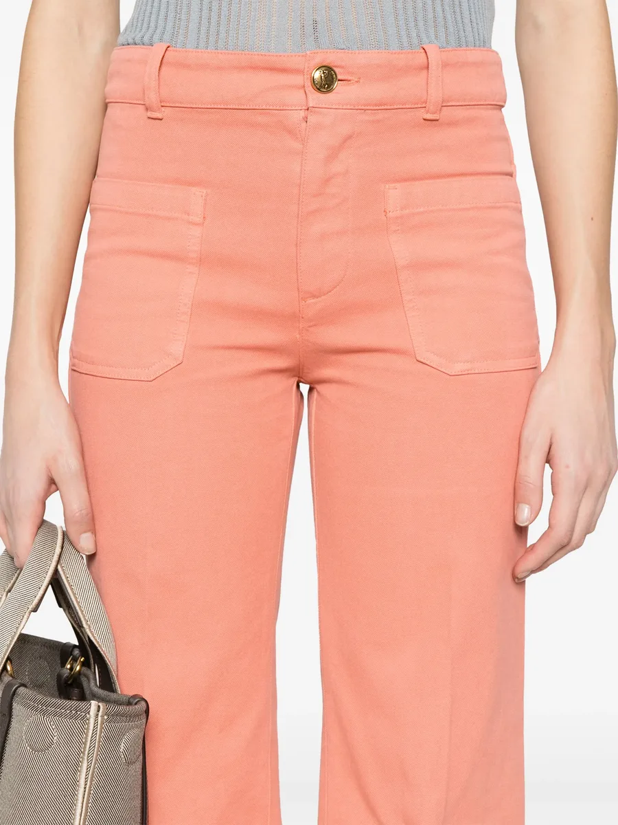 cropped bootcut trousers 10