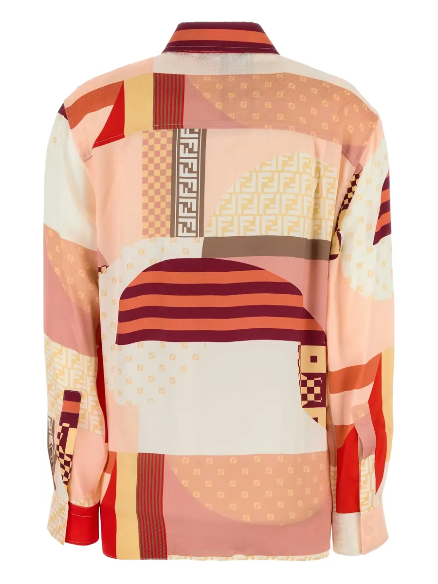 abstract-pattern button-up shirt 3