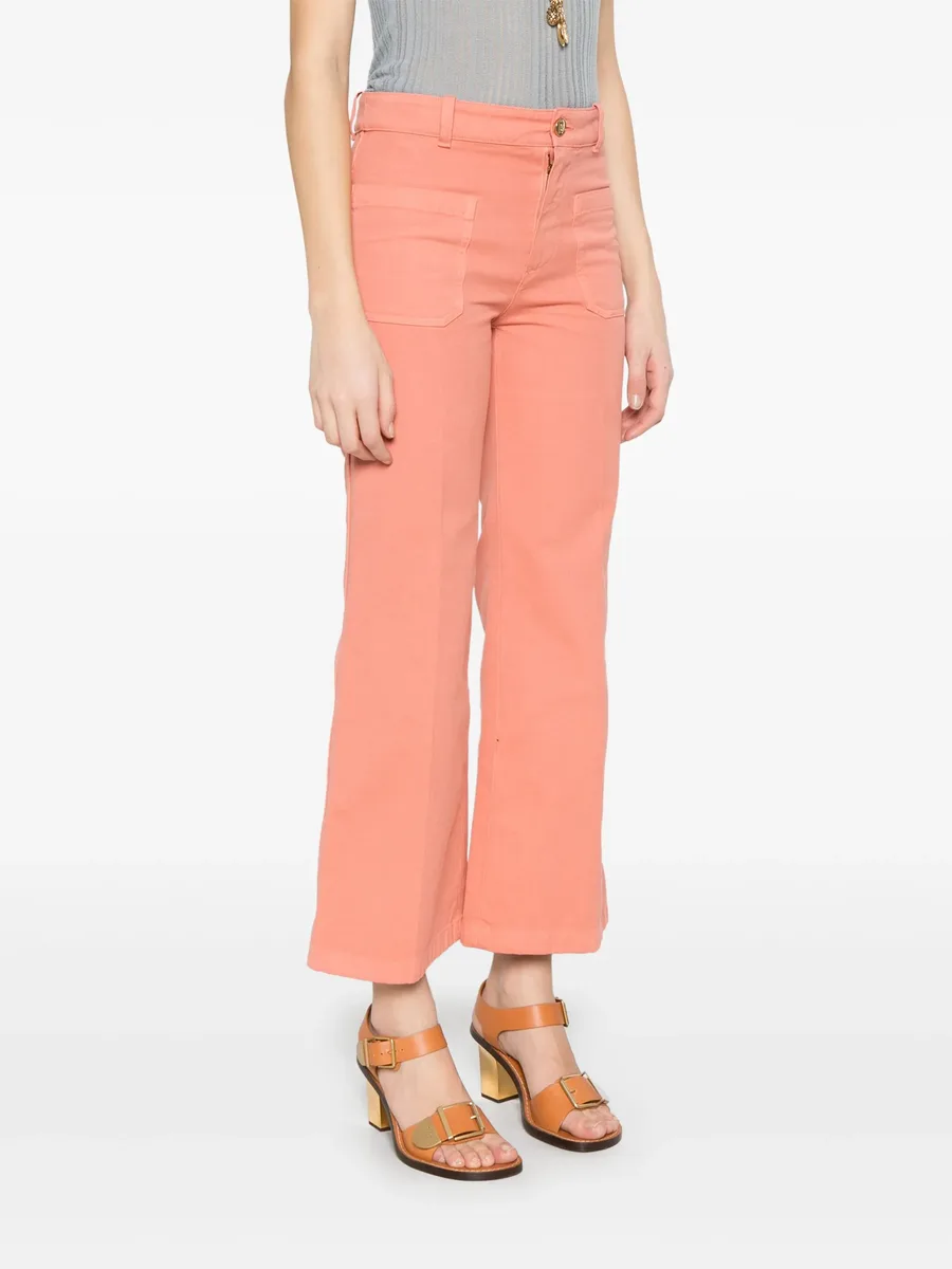 cropped bootcut trousers 6