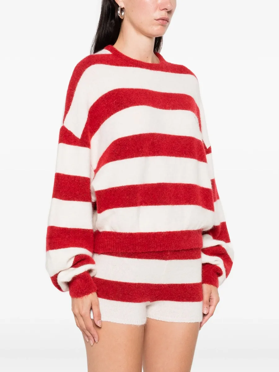 striped crew-neck jumper 5