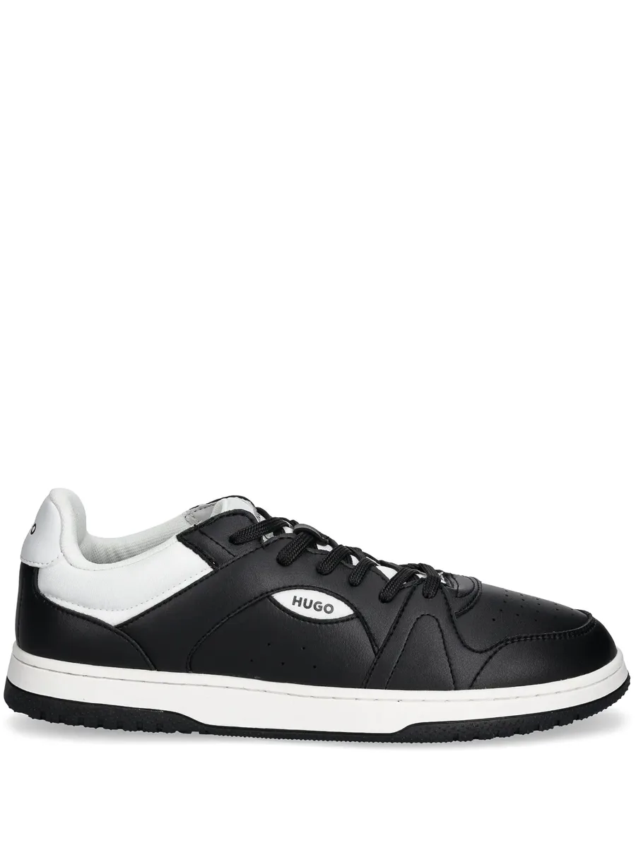 faux-leather sneakers 1