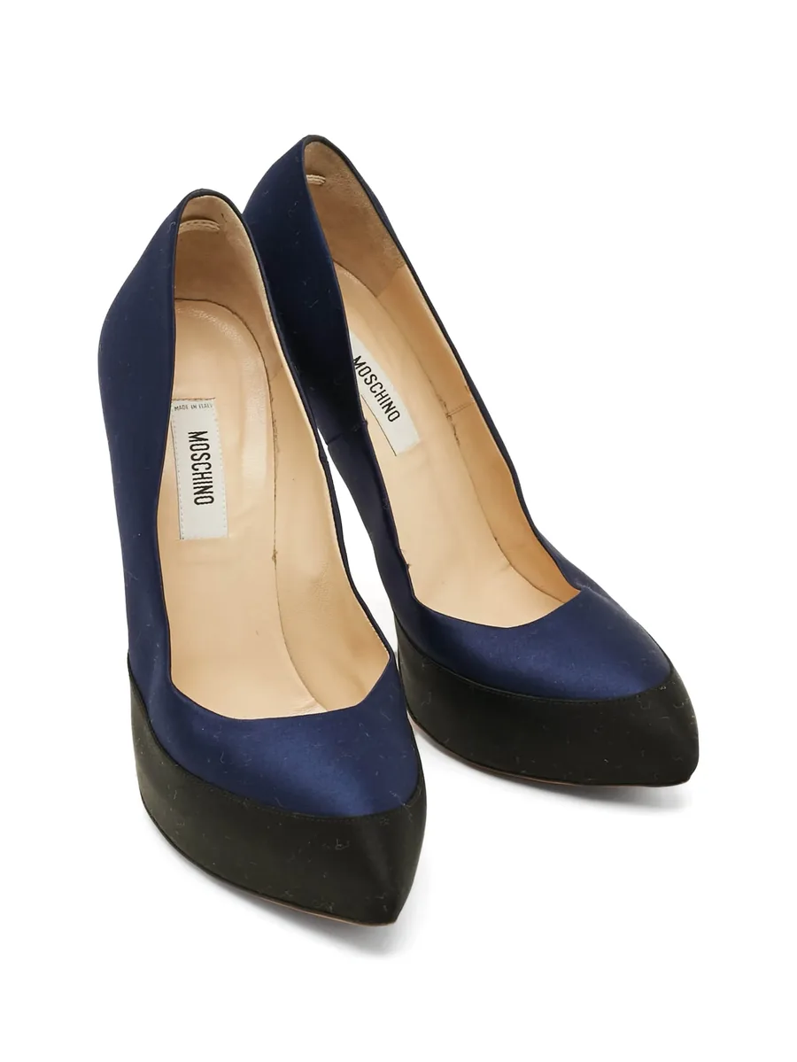 tricolour platform pumps 7