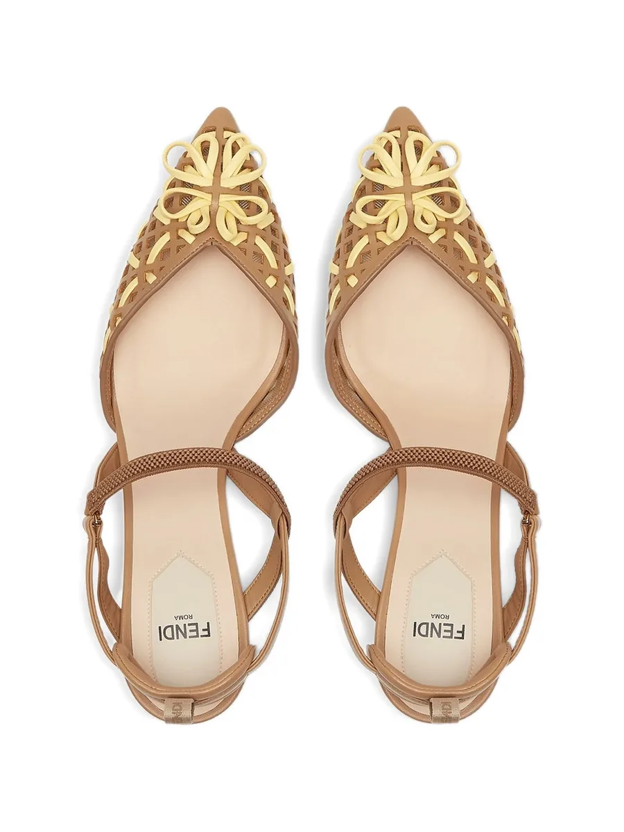 Colibri interwoven flower pumps 8