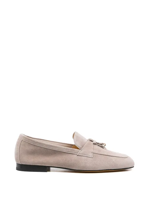 tassel suede loafers