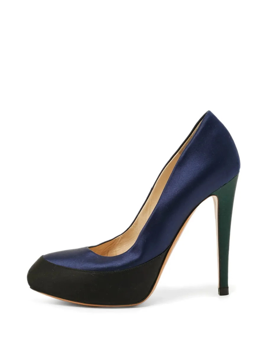 tricolour platform pumps 1