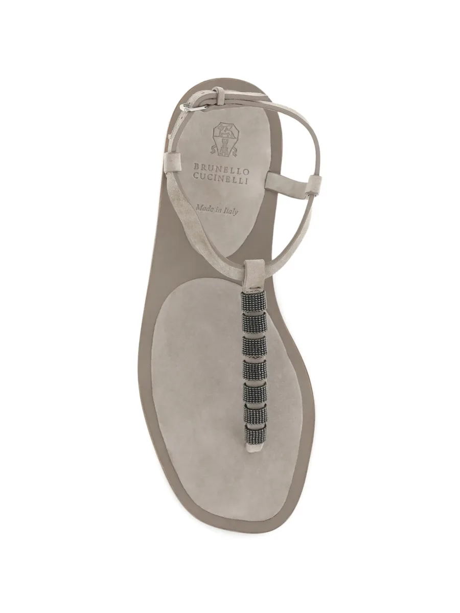 beaded-strap sandals 8