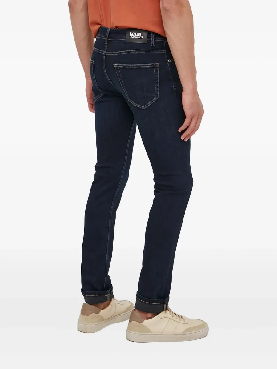 logo patch jeans 6