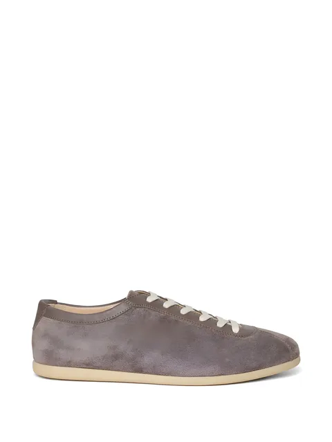 lace-up leather sneakers