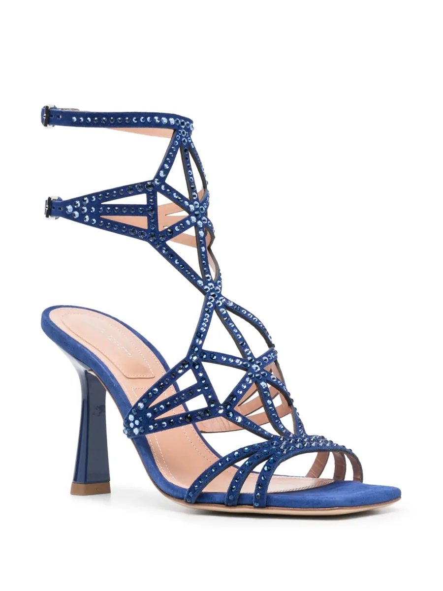 100mm embellished square-toe sandals 3