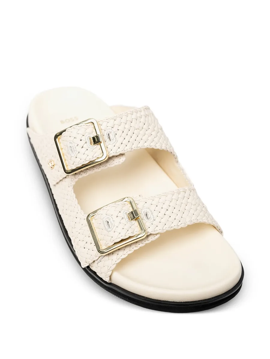 woven buckle-fastening sandals 5